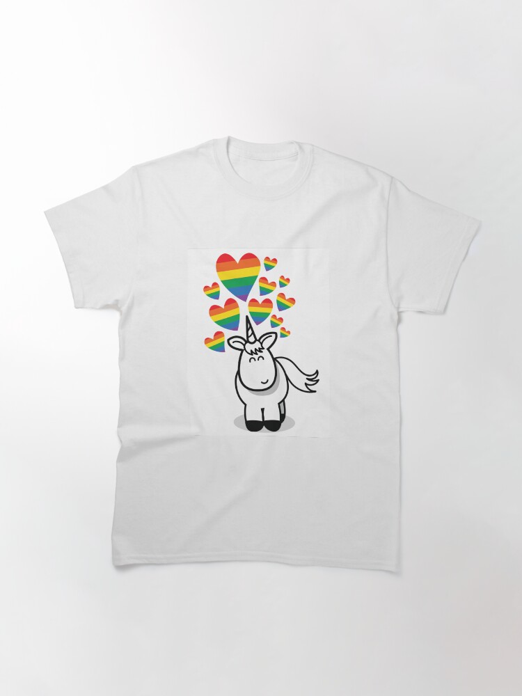 Alternate view of Magical Unicorn Love Classic T-Shirt