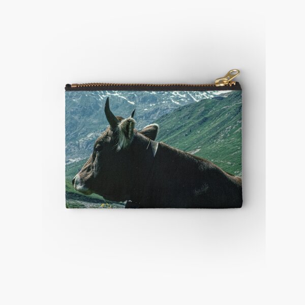 Item preview, Cow looking over Rhone Valley Switzerland 19790722 0026 designed and sold by Fred Mitchell.