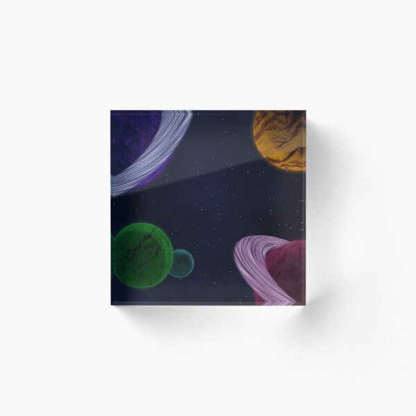 Outer Space Acrylic Block