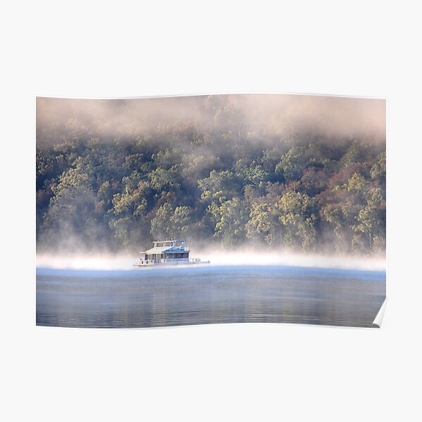 Hawkesbury River House Boat - NSW Australia Poster