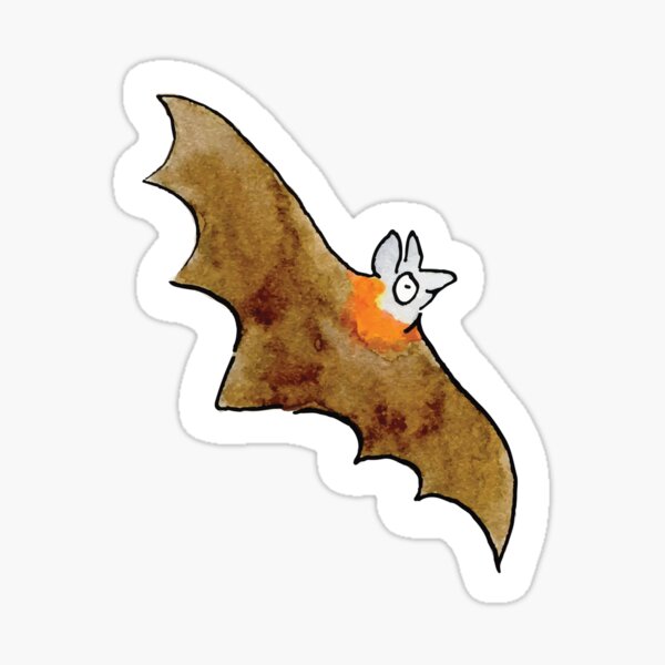 Grey-headed Flying Fox - Raising funds for Bat Conservation and Rescue Qld. Inc. Sticker