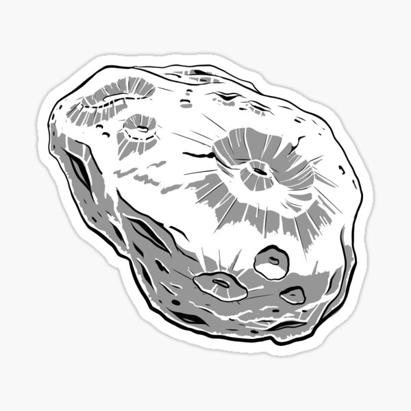 Asteroid Day Art Sticker