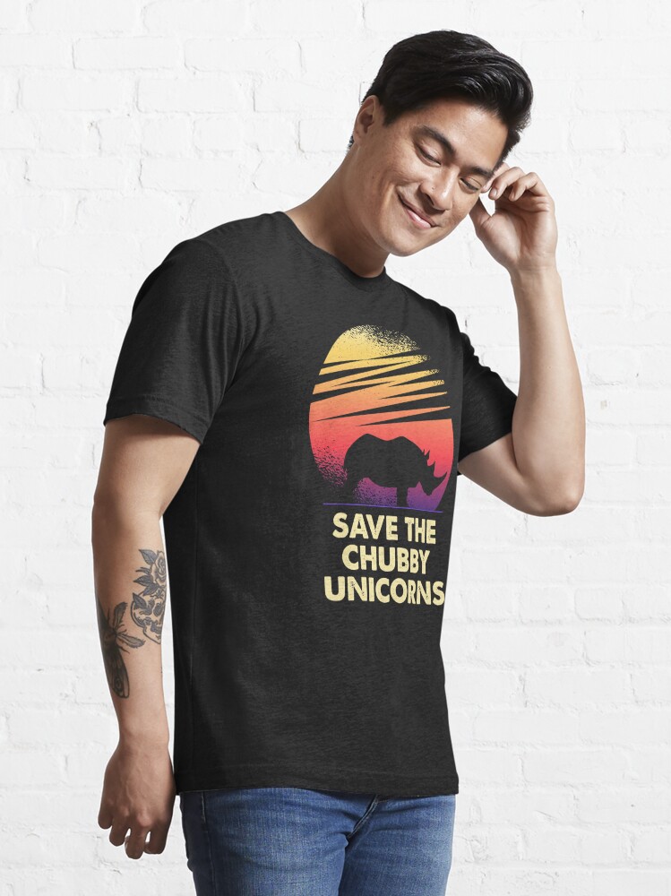 save the chubby rhino t shirt