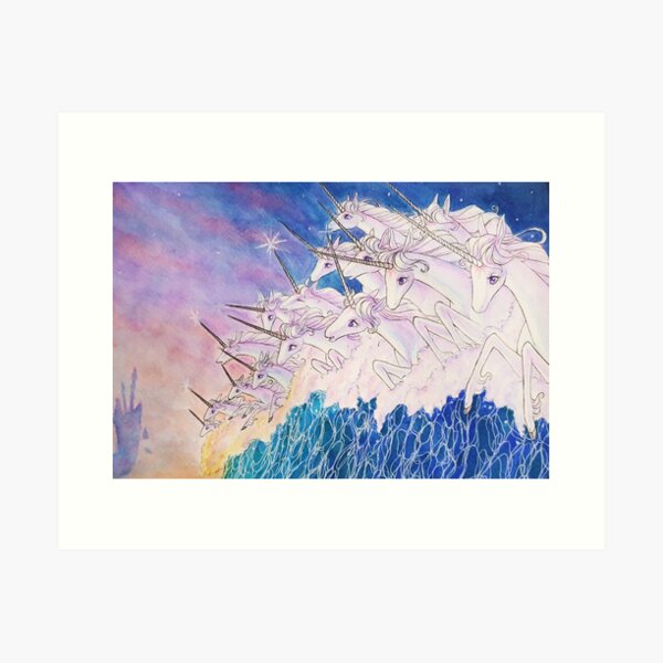 The Last Unicorn Art Print by Deer Dandy