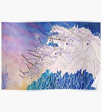 Unicorns in the sea Poster