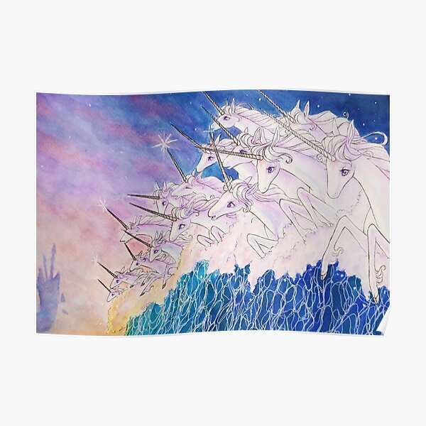 Unicorns in the sea Poster