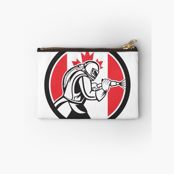 Item preview, Sandblaster Abrasive Blasting Canada Flag Circle designed and sold by patrimonio.
