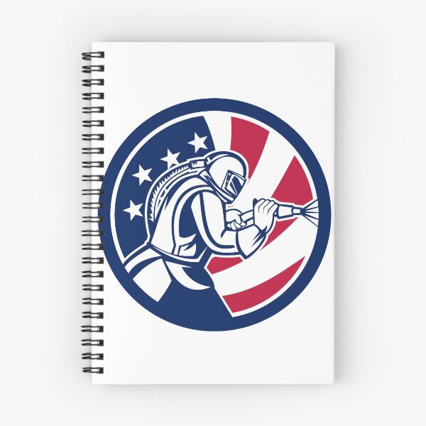 Item preview, American Sandblaster Abrasive Blasting USA Flag Icon designed and sold by patrimonio.