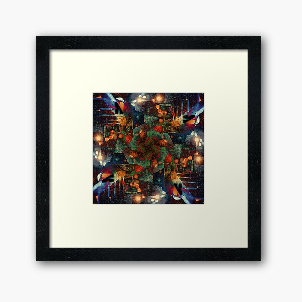 Night Rose Framed Art Print