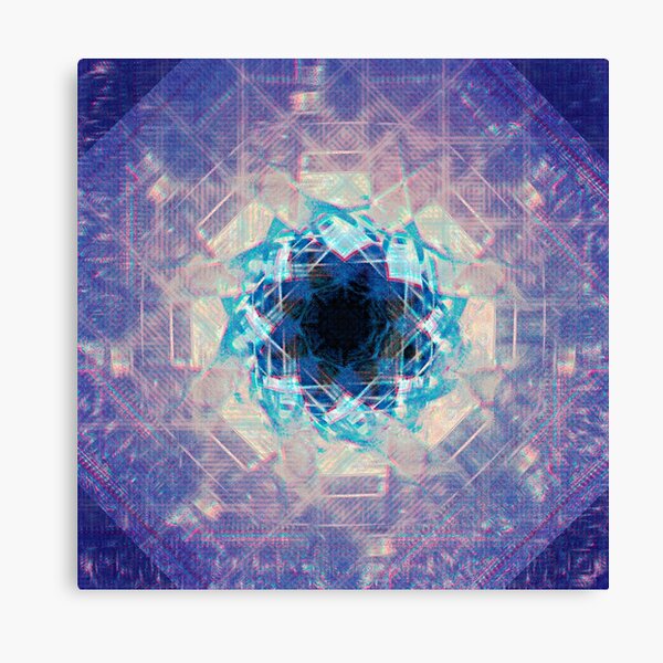 Digital Lotus Canvas Print