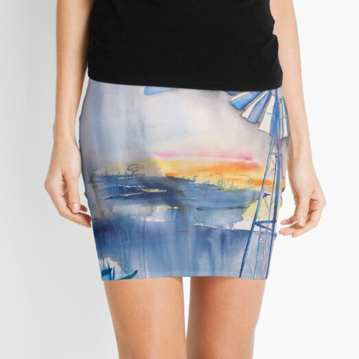Windmill in the Rain Mini Skirt