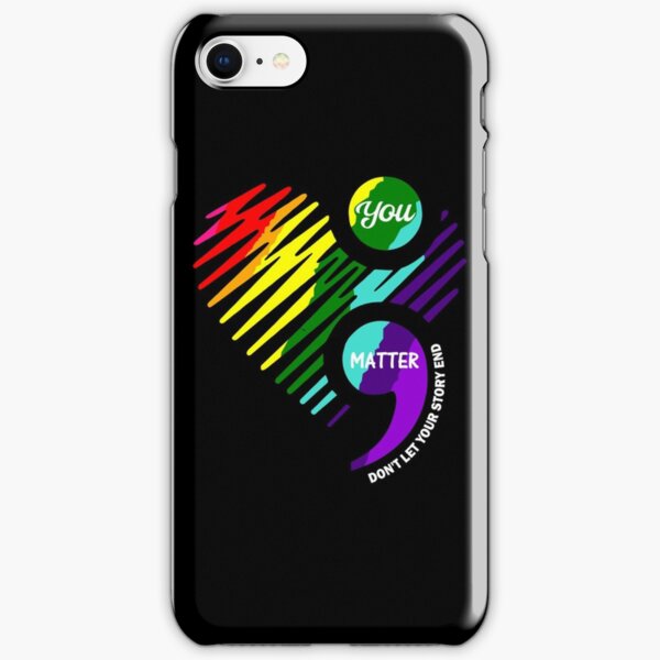 Semicolon Mental Health Awareness design iPhone Snap Case
