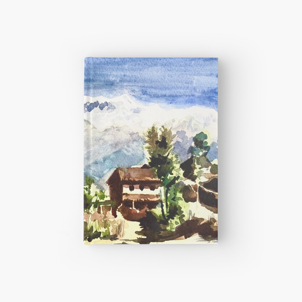 Himalayan Village In Nepal Hardcover Journal By Thejoeystudio Redbubble