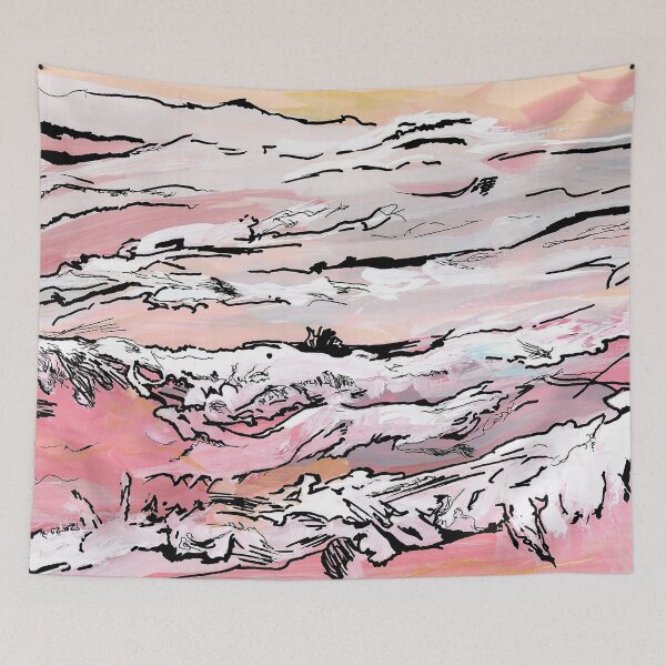 Item preview, olas del mar rosa designed and sold by Samarcrow.