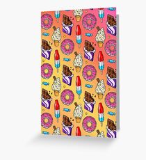 sweet tooth pattern Greeting Card