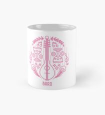 Taza clásica Emblema de bardo minimalista