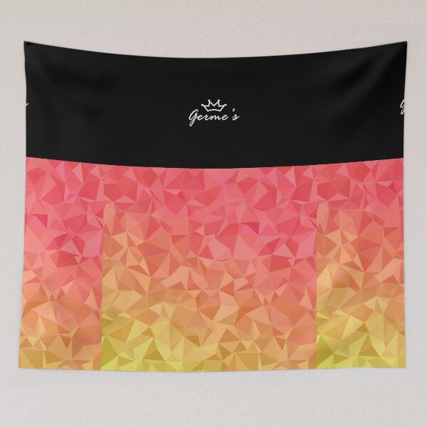 Aperçu de l'œuvre Classy Germes Crown Black Top 2 tons Couleur Rouge Jaune Noir Abstrait Boutiques Arts - MEILLEUR cadeau cool Ideal Design Art créée et vendue par sportsimpact.