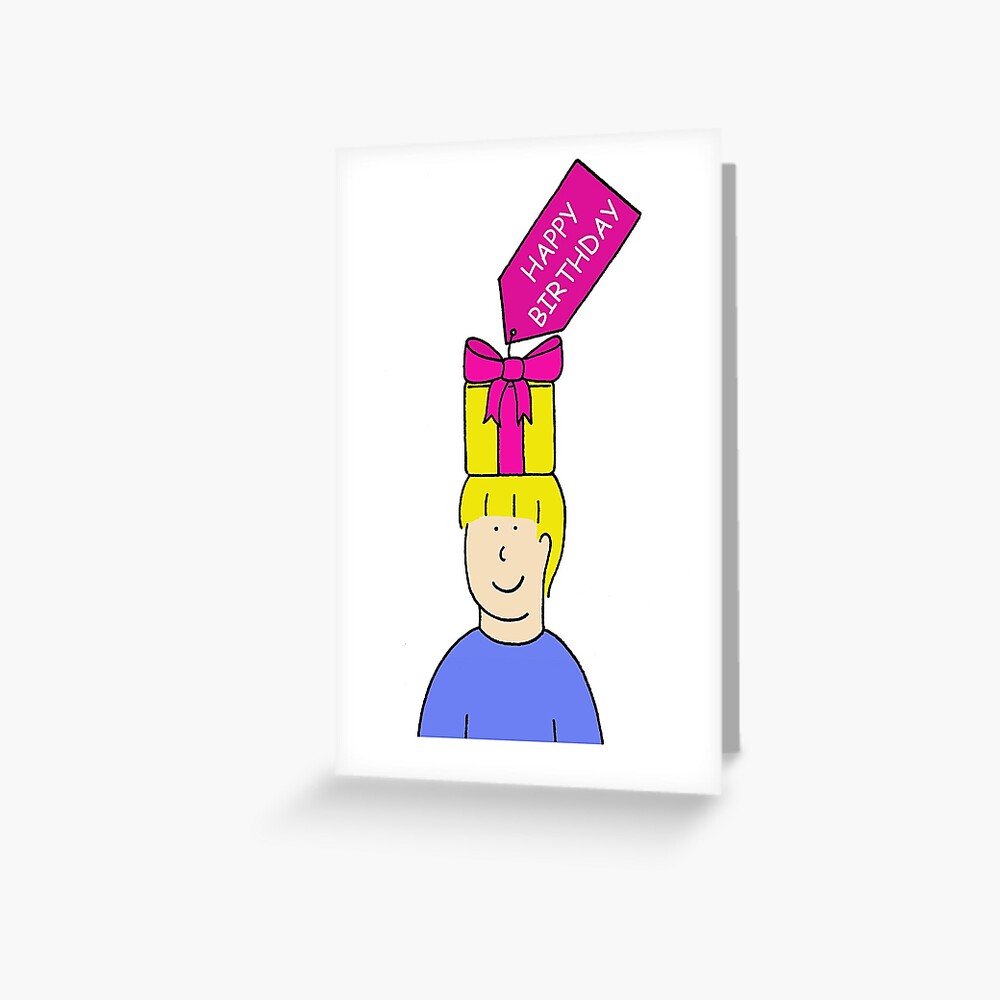 Carte De Vœux Joyeux Anniversaire Coiffeur Dessin Anime Cheveux Par Katetaylor Redbubble