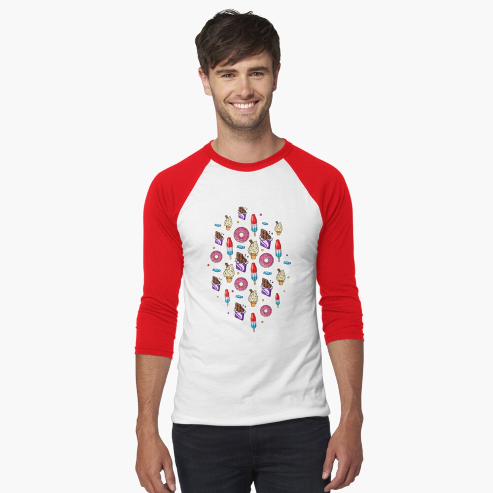 Item preview, Baseball ¾ Sleeve T-Shirt designed and sold by v0ff.
