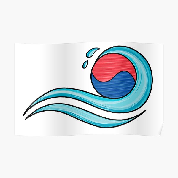 "Ride The Korean Wave" Poster For Sale By Morningchild | Redbubble