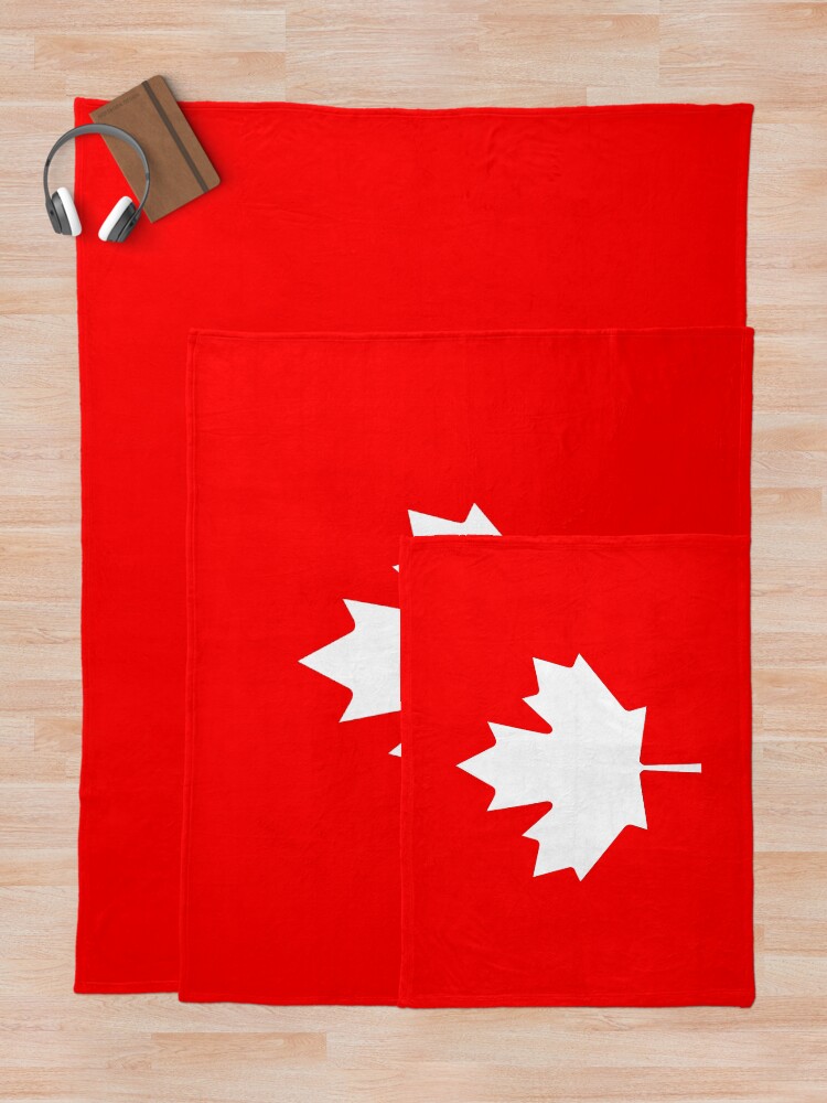"Canada Flag Winter Throw Blanket" Throw Blanket for Sale by stickersandtees Redbubble