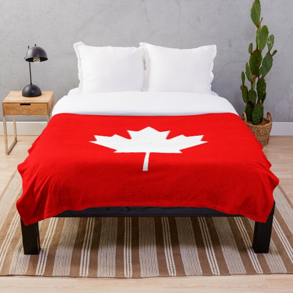 Item preview, Canada Flag Winter Throw Blanket designed and sold by stickersandtees.