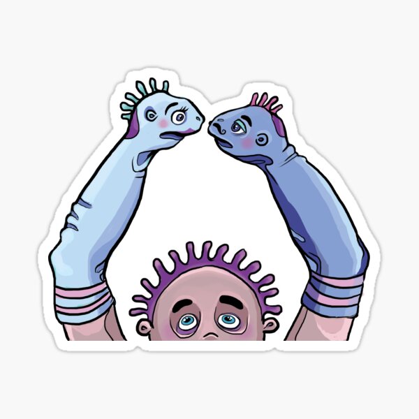"Sock Puppets Kissing" Sticker for Sale by mayascreations Redbubble