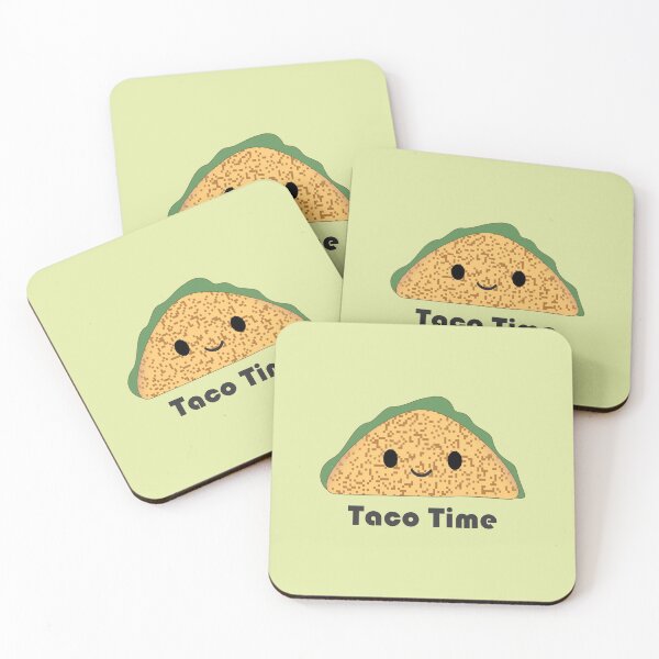 Item preview, Taco Time Cute Kawaii Cartoon Taco designed and sold by Hedgie Designs.