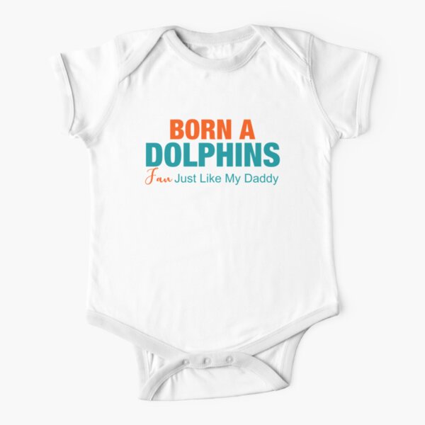 Dolphins Baby Daddy's Little Dolphins Fan Customized 