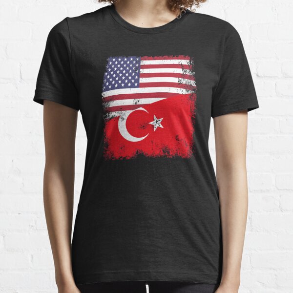 Urban Road Turkey T Shirt Printed Turkish Grunge Flag Short Sleeve
