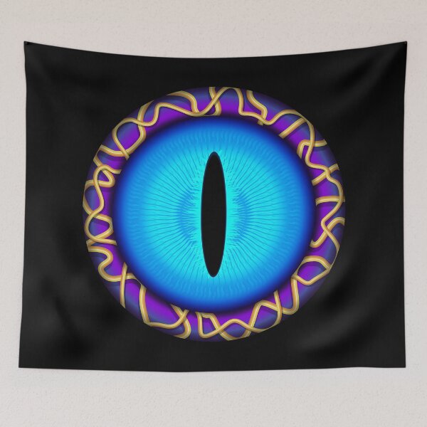 Item preview, Blue dragon eye designed and sold by mrhighsky.