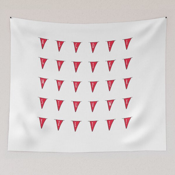 Item preview,  Red Bunting Alphabet Sticker Pack 3 designed and sold by The-Goods.