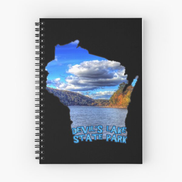 Item preview, Wisconsin State Outline (Devil's Lake State Park) designed and sold by gorff.