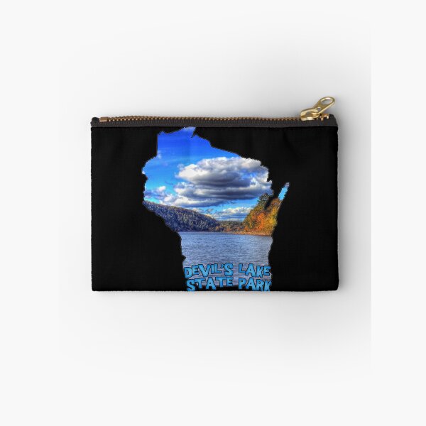 Item preview, Wisconsin State Outline (Devil's Lake State Park) designed and sold by gorff.