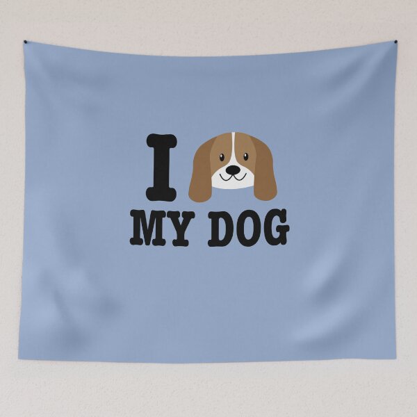 Item preview, I Love My Dog 2 - Dog Lover Dogs designed and sold by Superhero Gear.