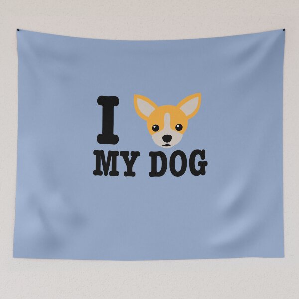 Item preview, I Love My Dog 4 - Dog Lover Dogs designed and sold by Superhero Gear.