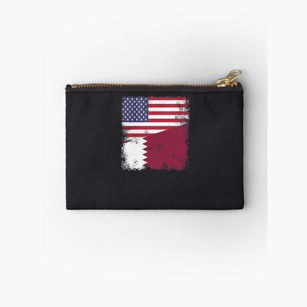 Item preview, Half Qatari Flag Design | Vintage Qatar USA Gift designed and sold by melsens.