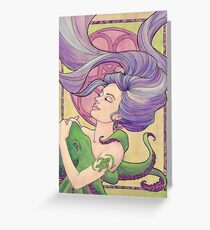 Tattooed Mermaid 9 Greeting Card