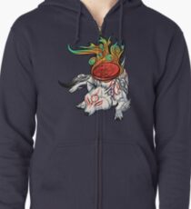 Okami - Amaterasu Rests Zipped Hoodie