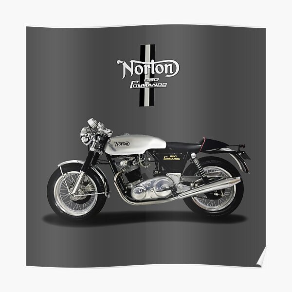 1973 NORTON COMMANDO 850 VINTAGE MOTORCYCLE AD POSTER PRINT 24x18 STYLE B 9MIL