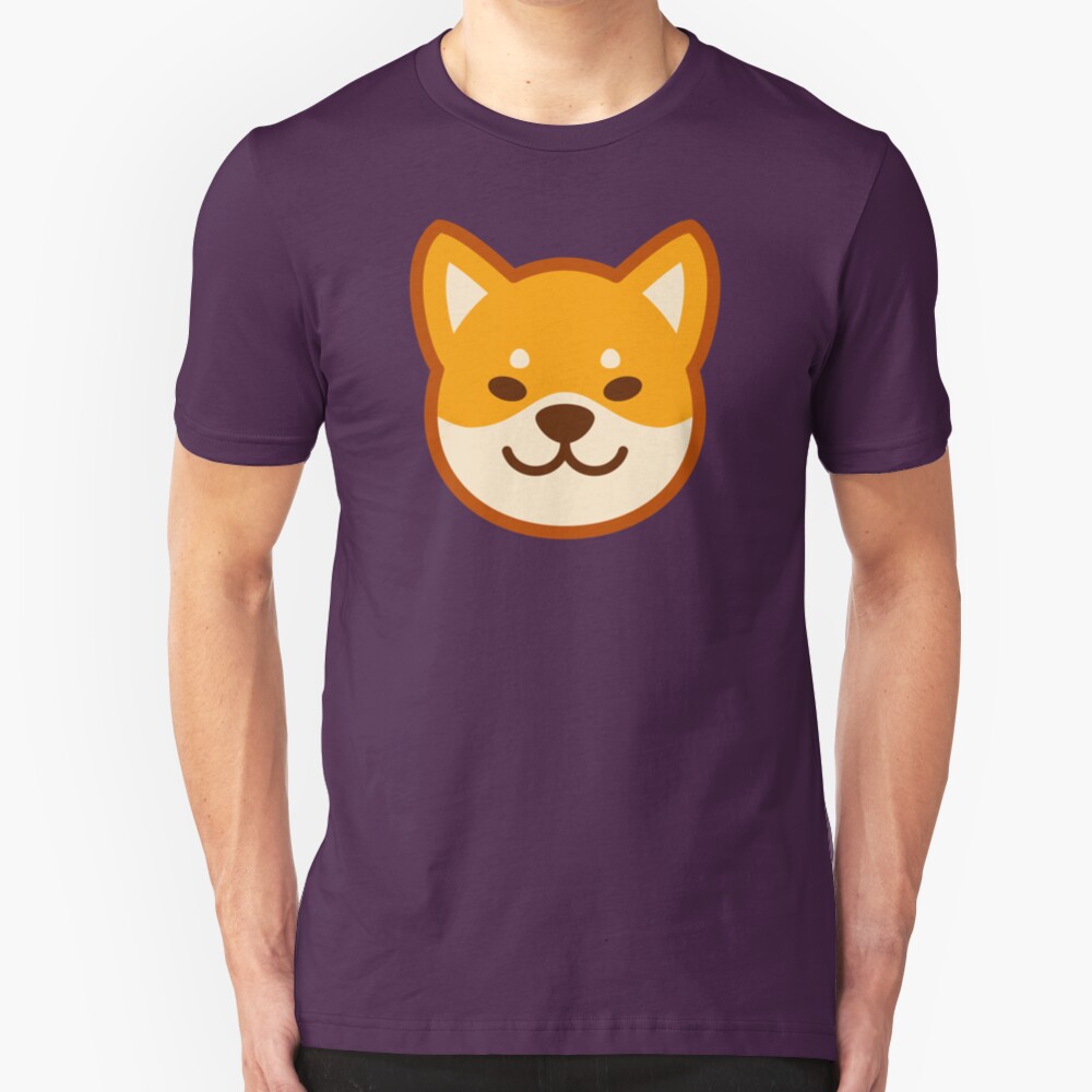 Gold Shiba: Purple Bone Slim Fit T-Shirt
