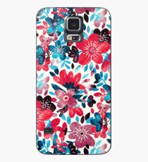 Happy Red Flower Collage Case/Skin for Samsung Galaxy