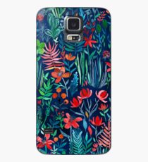 Tropische Tinte - ein Aquarellgarten Hülle & Klebefolie für Samsung Galaxy