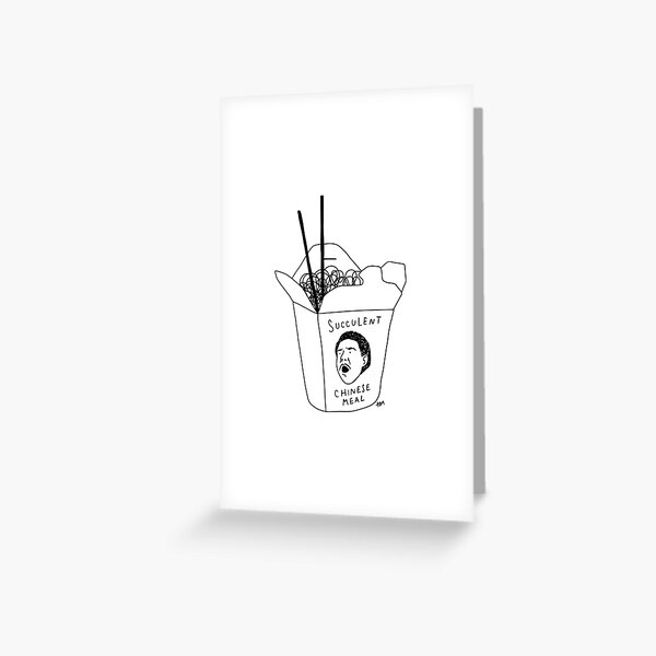 Succulent Chinese Meal Greeting Card