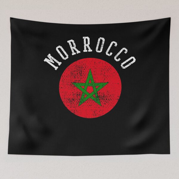 Item preview, Morocco Flag designed and sold by 4tomic.