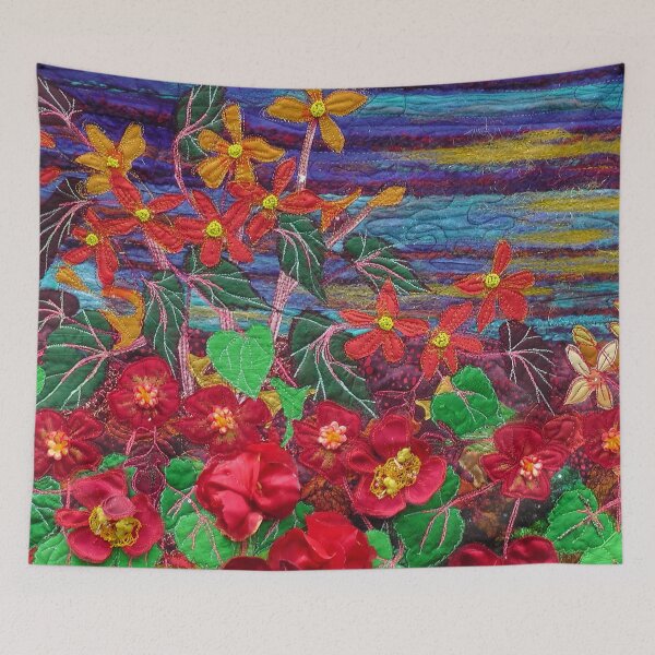 Item preview, Stunning scarlet begonias designed and sold by NisaKiley.