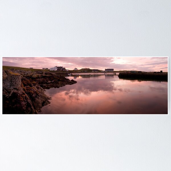 Item preview, Scarinnish harbour panorama designed and sold by malcolmb.