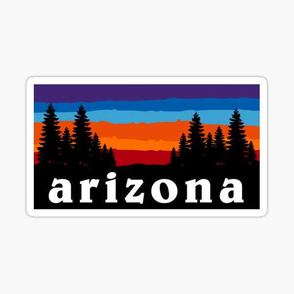 Arizona Forest Camping Mountain Sunset Grand Canyon National Park Gift Ideas Sticker