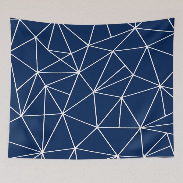 Item preview, Geometric, Navy Blue, Abstract Pattern designed and sold by meggydesigns.