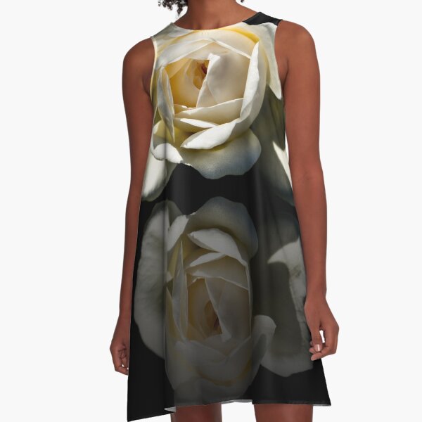 Reflection Of A White Rose A-Line Dress